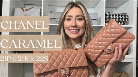 CHANEL Caramel Bag Comparison (21P x 21K x 22S) 